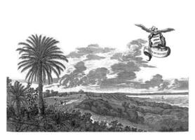 View of Alagoa do Sul, 1637, vintage illustration. photo