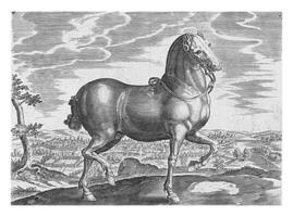 Horse from England, vintage illustration. photo