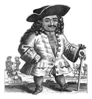 The dwarf Jacob Ries, vintage illustration. photo