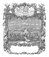 alivio de turín, 1706, Clásico ilustración. foto