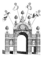 triunfal puerta, Clásico ilustración. foto