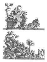 sábana l decimonoveno flotar, 1767, Clásico ilustración. foto
