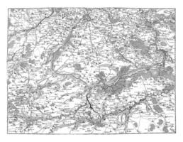 mapa de del Norte Francia, Clásico ilustración. foto