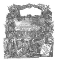 Submission of Naples to Charles III, vintage illustration. photo