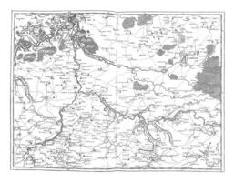 mapa de el provincias de feudal y luxemburgo, Clásico ilustración. foto