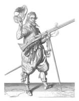 guardián soldado, Clásico ilustración. foto