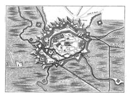 mapa de conde, Clásico ilustración. foto
