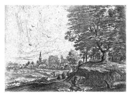 Landscape with a Man with Pigs photo