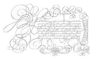 caligrafía waerde sone daer es ahora más útil a ven a el Gema que a privado bueno unos., cornelis dirksz. boissens, 1612 foto