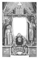 Moses, Christ and portrait of Martin Luther photo