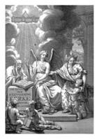 Allegorical title page with personification of the Reformed Church photo