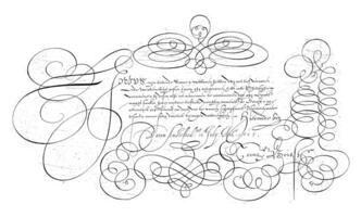 Calligraphy Lenicus my beloved soone ..., Cornelis Dircksz. Boissens, 1603 photo