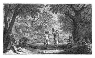 Feasting Satyrs and Wood Nymphs, Willem Basse, 1633 - 1672 photo