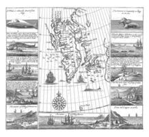 Map of Spitsbergen from Thomas Edge, 1625 photo