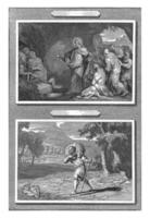 el levantamiento de Lázaro y el parábola de el perdido oveja, jacobus bautista, después ottmar elliger i, después ottmar elliger yo, 1693 - 1704 foto