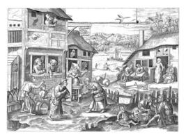 luiaards, franco huys, después jheronimus bosch, después cornelis macizos, 1546 - 1562 foto