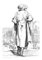 hombre con un turbante visto desde detrás, gillis camioneta Scheyndel i, 1649 - 1653 foto