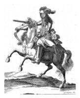 ecuestre retrato de Felipe i, duque de orléans, pieter Steven mencionado en 1689, 1661 - 1701 foto