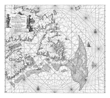 Passport map of Newfoundland, Labrador and Nova Scotia, Jan Luyken photo