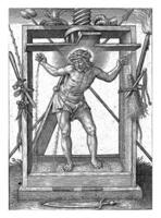 Cristo en el lagar, jerónimo wierix, 1563 foto