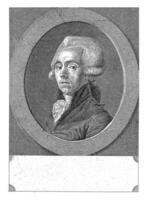 Portrait of Jean-Louis Baudelocque, Pieter de Mare, after Le Camus, 1790 photo