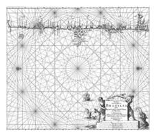 Sea chart of part of the coast of Brazil, Jan Luyken photo