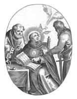 St. Thomas Aquinas with Peter and Paul, Joannes Galle, 1848 photo
