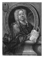 retrato de Jakob campo weyerman, ene Delaware grosero, después cornelis trote, 1698 - 1776 foto