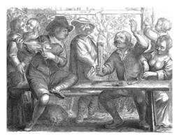Musicians and Drinker in an Inn, William Young Ottley, after Jan Miense Molenaer photo