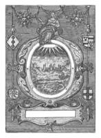 Blazon of the Chamber of Rhetoricians Het Rode Madeliefje in Warmond photo