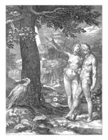 Adam and Eve before the Tree of the Knowledge of Good and Evil photo