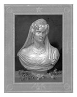 Portrait bust of Anna Poulowna, Henricus Wilhelmus Couwenberg photo