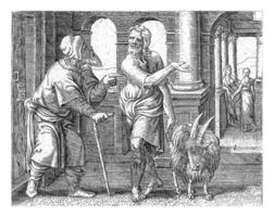 Samson with a kid with his father-in-law, Cornelis Massijs, 1549 photo