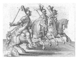 Three Horsemen with Drawn Swords photo