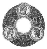 Medallion with top center Vitellius photo