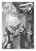 el Virgen María es tomado arriba dentro el Reino de cielo, gaspar peleas, 1696 foto