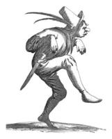 Dancing Fool vintage sketch photo