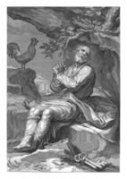 Penitent H. Petrus, Willem Isaacsz. van Swanenburg, after Abraham Bloemaert, 1608 - 1665 photo