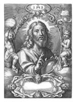 Cristo con orbe, jan-bautista barbero, después teodoor camioneta somorgujo, 1588 - 1648 foto