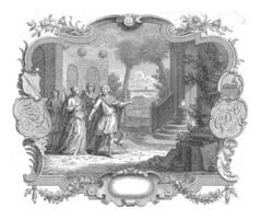 Vignette on the marriage of Willem de Neve Abrahamsz photo