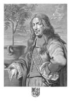 Portrait of Jan Philip van Thielen, Richard Collin, after Erasmus Quellinus II, c. 1661 - c. 1662 photo