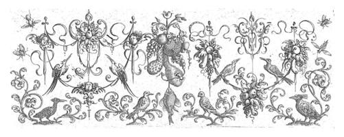 Garlands with Fruits and Cherubs, Henri Le Roy attributed to, after Michiel le Blon, after 1611 - c. 1656 photo