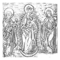 Virgen con Santo anna y brigitta, anónimo, 1800 - 1899 foto