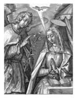 Annunciation, Hieronymus Wierix, 1563 - before 1619 photo