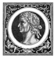 Portrait of Claudius on medallion photo