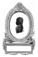 Silhouette Portrait of Frederik, Prince of Orange-Nassau, Jan Gerritsz. Visser, 1786 photo