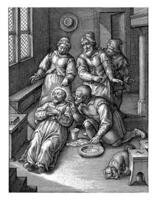 Ignatius van Loyola in ecstasy, Hieronymus Wierix photo