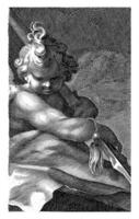 Putto with a spear photo