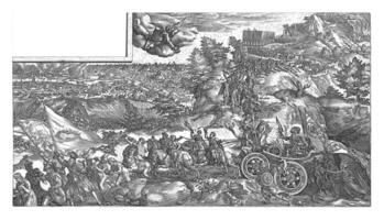 Triumphal Chariot of War, Hendrick Goltzius, 1610 - 1676 photo