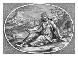 Female personification of element earth photo